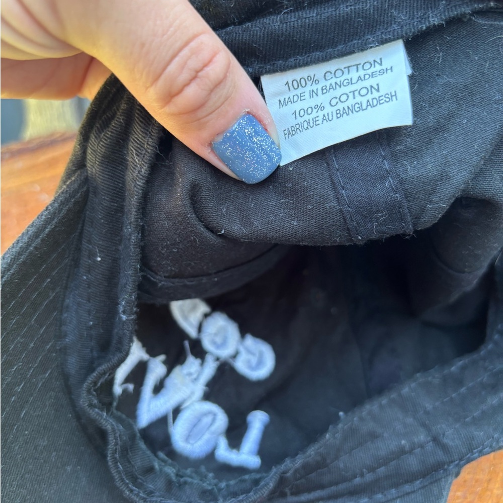 Black Cap with 'God is Love' Embroidery - Picture 3 of 3